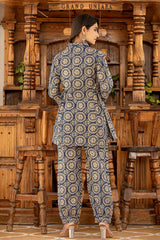 Blue Ethnic Motifs Cotton Co-Ord Sets