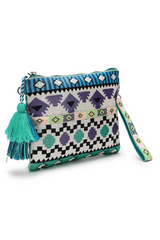 Tribal Multi Acrylic Jacquard Ethnic Motifs Embroidered Sling Bag