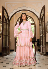 Women's Pink Color Embroidered Designer Ethnic Salwar