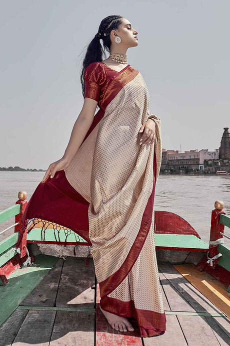 Multi-Color Silk Woven Saree