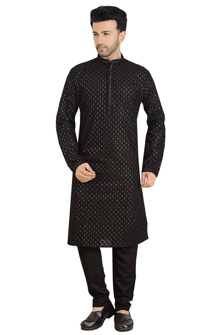 Black Georgette Kurta Pajama