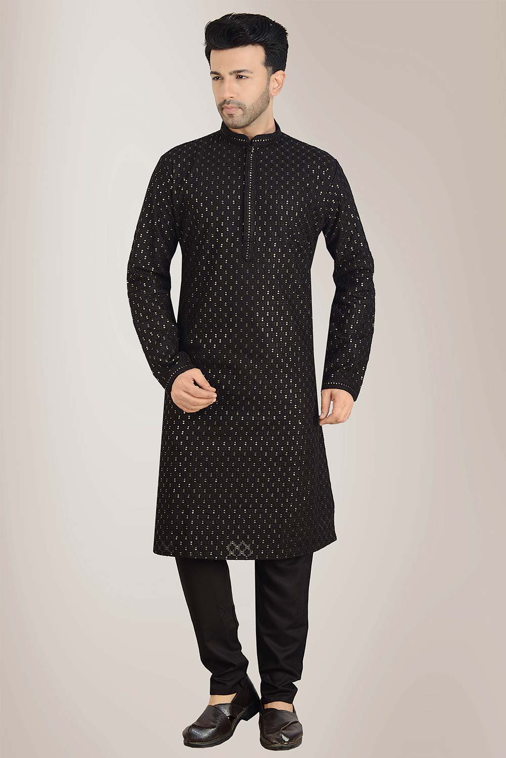 Black Georgette Kurta Pajama