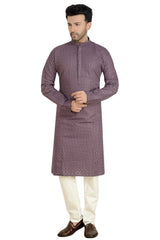 Purple Georgette Kurta Pajama