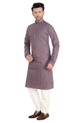 Purple Georgette Kurta Pajama