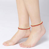 Traditional Gold Plated Kundan Pearl Payal Anklets Jewellery For Womens And Girls