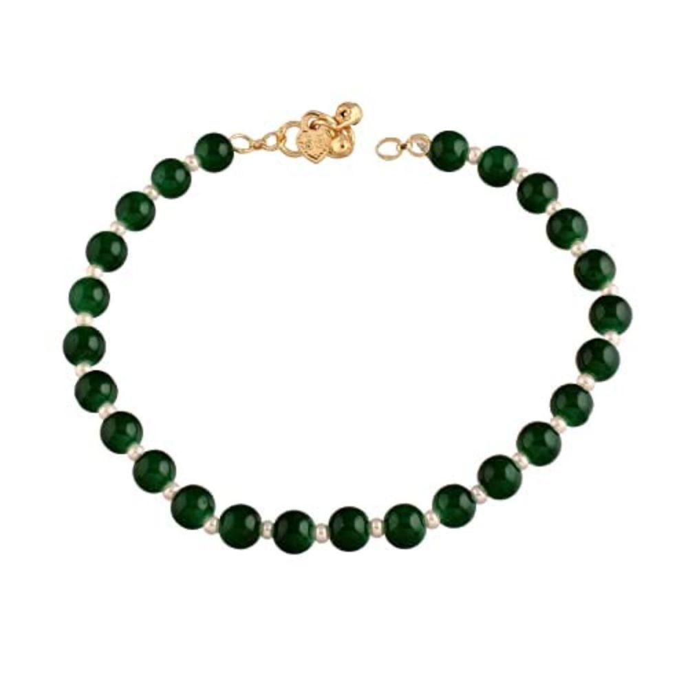 Adjustable Pearl Beads Payal Anklets Jewellery For Womens And Girls