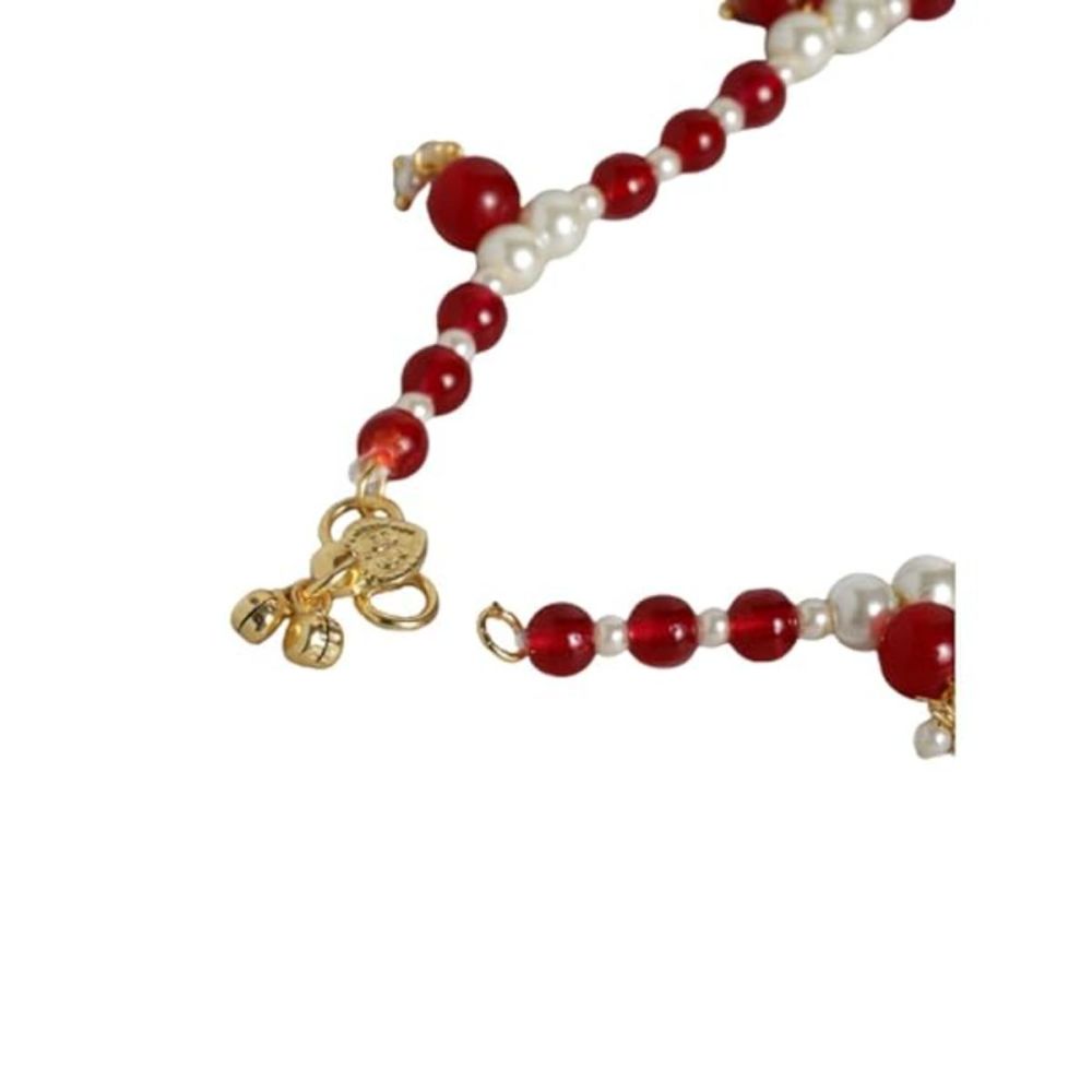 Adjustable Pearl Beads Payal Anklets Jewellery For Womens And Girls