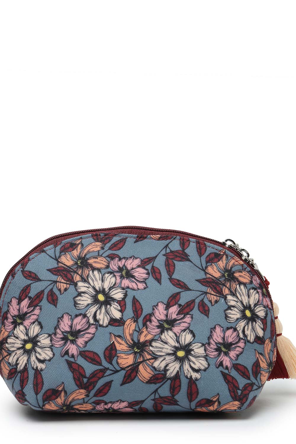 Multi-Color Floral Print Polycotton Handheld Bag