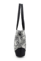 Animal Black And White Toile Cotton Jacquard Shoulder Bag