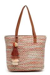 Orange Cotton Tote Bag