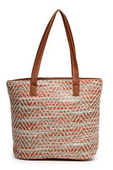 Orange Cotton Tote Bag