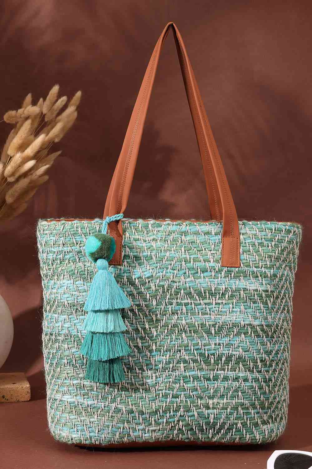 Green Cotton Tote Bag