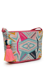 Multi-Color Jacquard Cotton Sling Bag