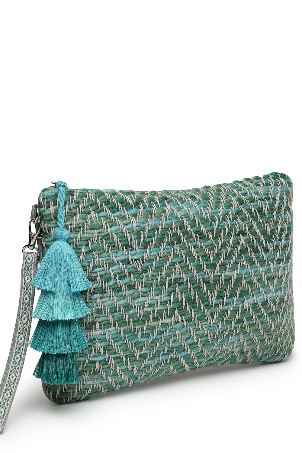 Green Cotton Sling Bag