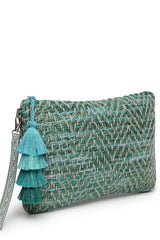 Green Cotton Sling Bag