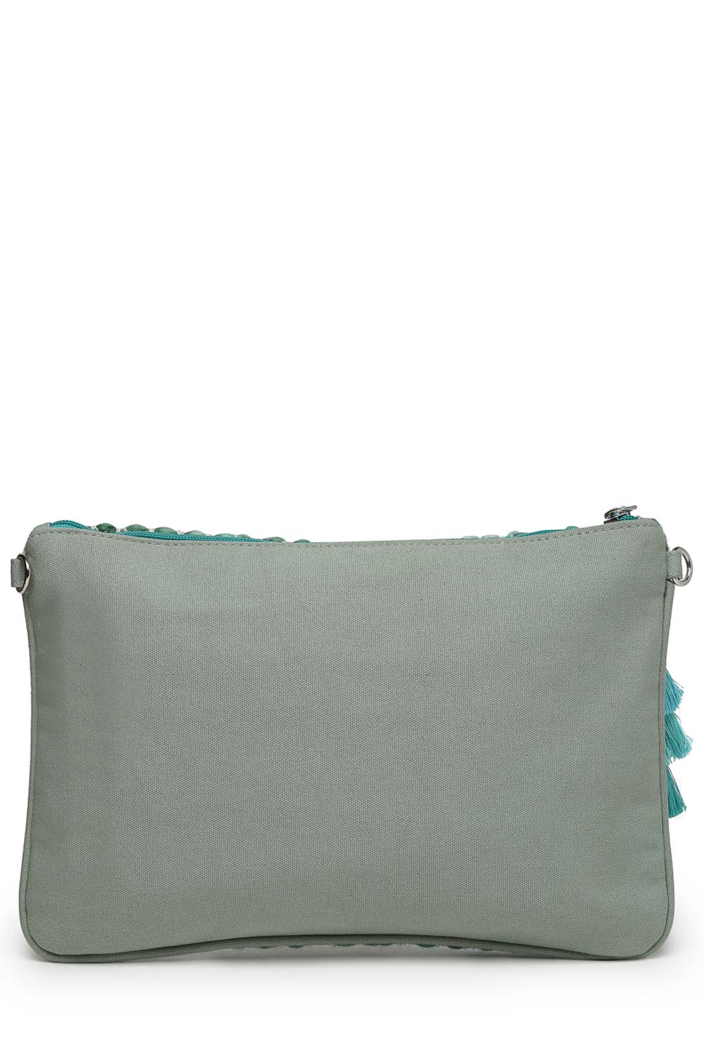 Green Cotton Sling Bag