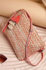 Orange Cotton Sling Bag