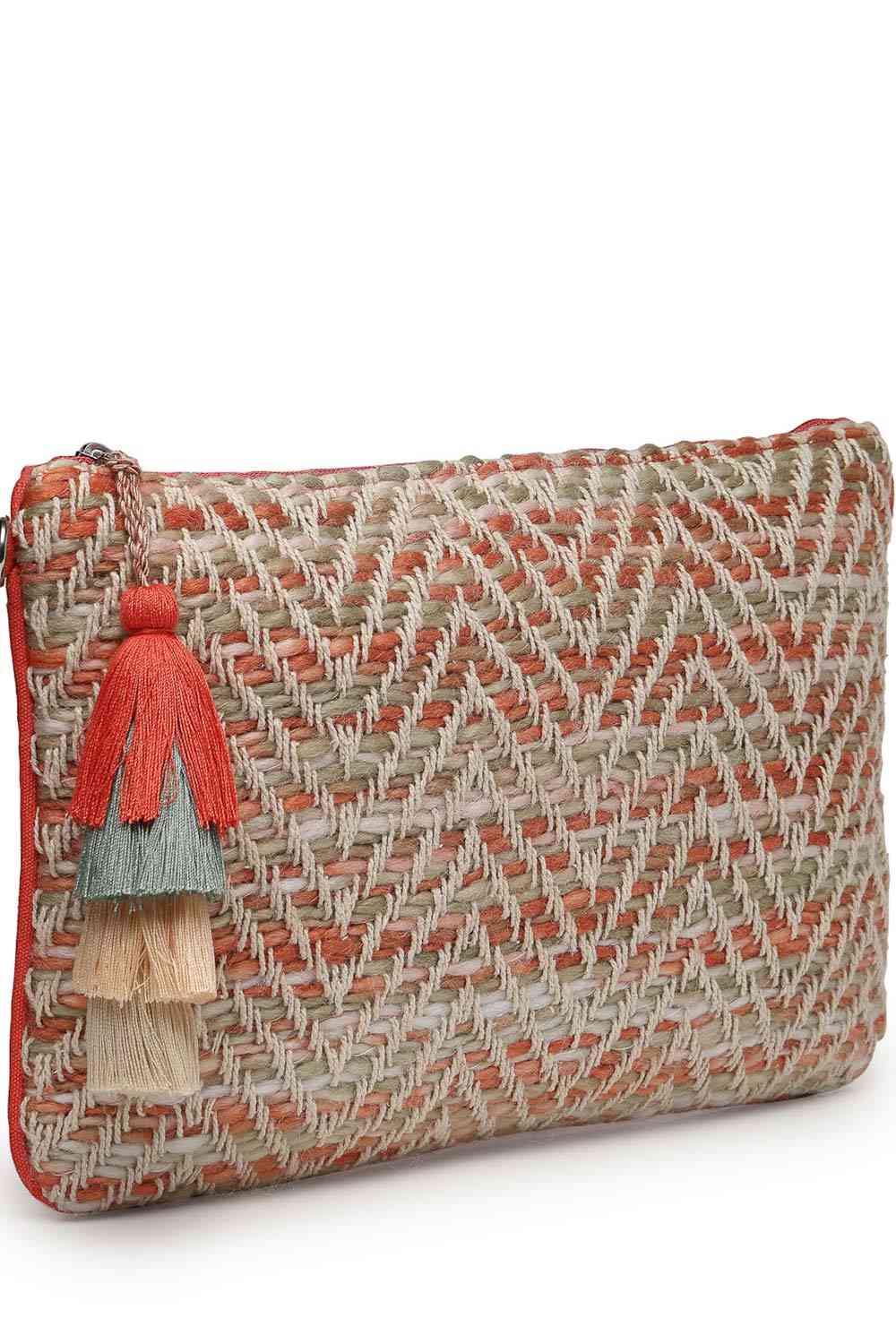 Orange Cotton Sling Bag