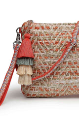 Orange Cotton Sling Bag