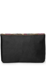 Multi-color Abstract Embellished Satin Sling Bag