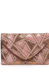 Pink Lane's Net Sequinned Cotton Sling Bag