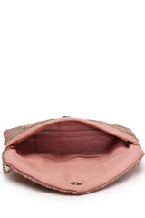 Pink Lane's Net Sequinned Cotton Sling Bag