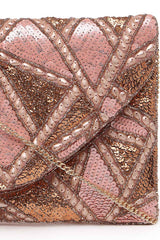 Pink Lane's Net Sequinned Cotton Sling Bag