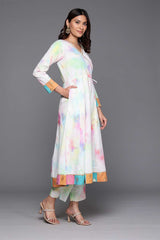 Multi Poly Crepe Printed Kurti Set