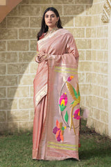 Multi-Color Woven Silk Blend Saree