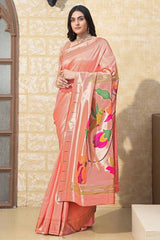 Multi-Color Woven Silk Blend Saree