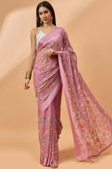 Purple Tissue Woven Saree