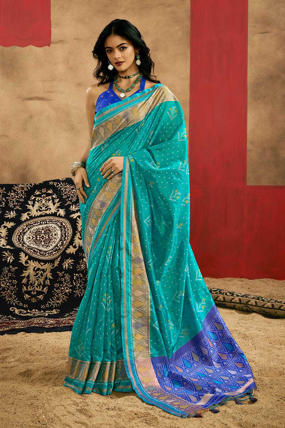 Patola Printed Handloom Weaving  Silk Sarees