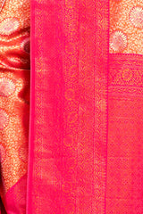 Pink Kanjivaram Silk Woven Saree