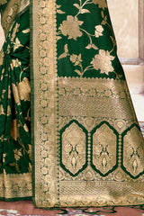 Green Silk Woven Saree