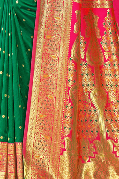 Green Silk Woven Saree