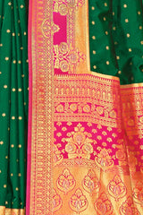 Green Silk Woven Saree