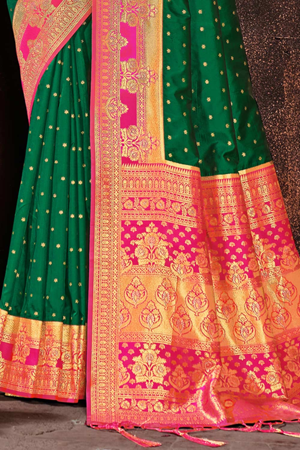 Green Silk Woven Saree