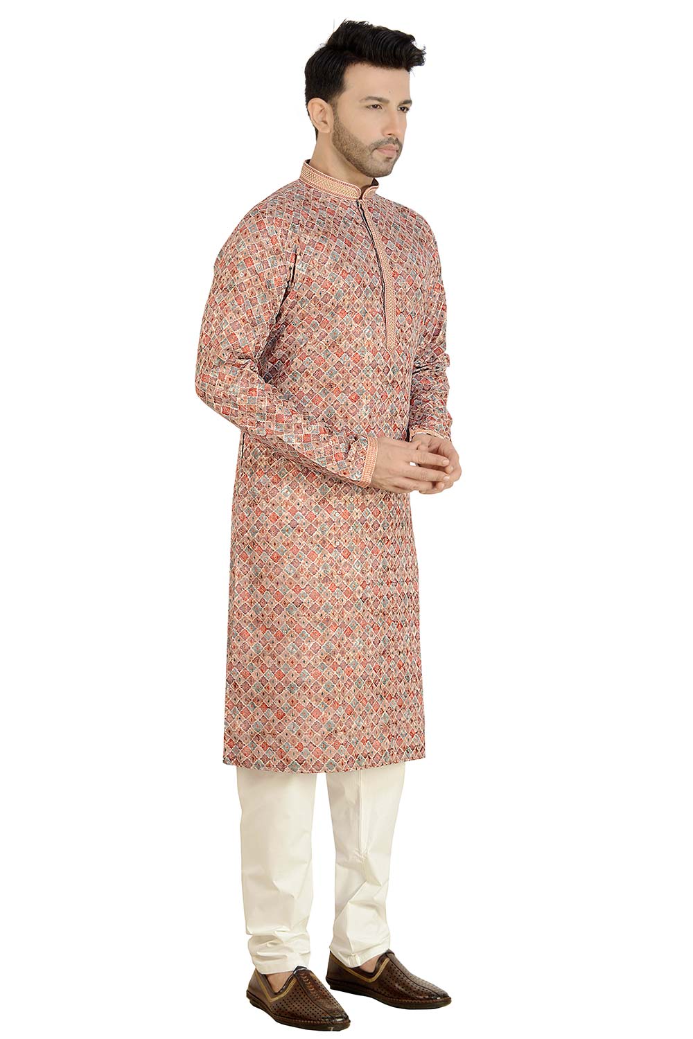 Multi Color Rayon Cotton Kurta Pajama