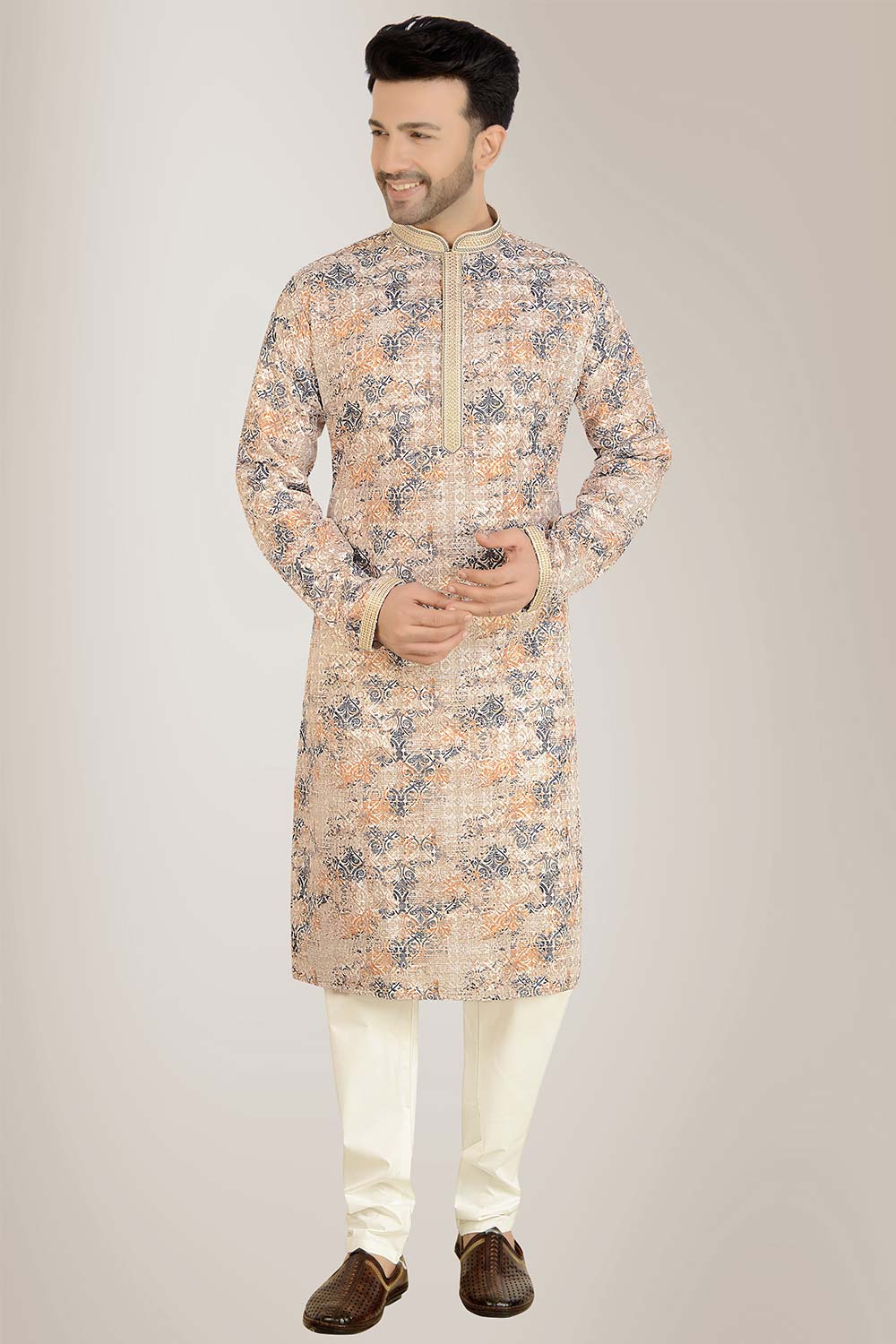 Multi Color Rayon Cotton Kurta Pajama