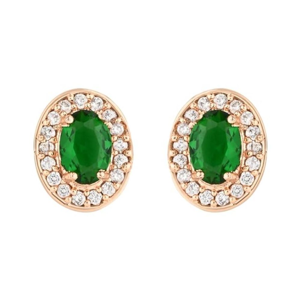 Stylish Latest Fashionable Design Cz American Diamond Stud Earrings For Womens And Girls