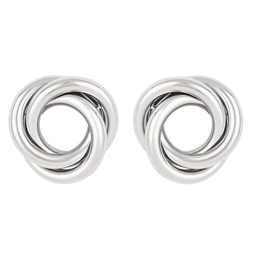 Latest Fashion Stylish Silver Plated Lightweight Chunky Studs Earrings For Womens