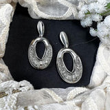 Latest Fashion Stylish Silver Plated Lightweight Classic Chunky Hoops Earrings For Womens