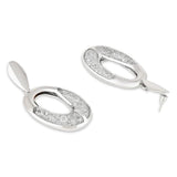 Latest Fashion Stylish Silver Plated Lightweight Classic Chunky Hoops Earrings For Womens