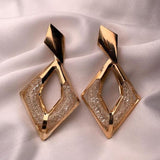 Latest Fashion Stylish Gold Plated Chunky Dangle Earrings For Womens