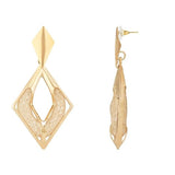 Latest Fashion Stylish Gold Plated Chunky Dangle Earrings For Womens