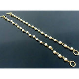 Gold Plated Traditional Pearl Hair Chain And Earchain Accessories With Hook For Womens