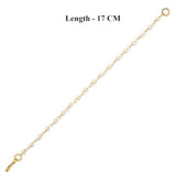 Gold Plated Traditional Pearl Hair Chain And Earchain Accessories With Hook For Womens