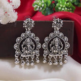 Ethnic Design Silver Oxidised Afghani Style Lightweight Festive Occasional Wear Earrings For Womens