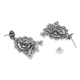 Ethnic Design Silver Oxidised Afghani Style Lightweight Festive Occasional Wear Earrings For Womens