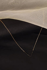 Gold Plated Black Beaded Mangalsutra